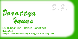 dorottya hanus business card